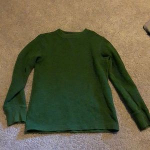 Boys long sleeve green sweater